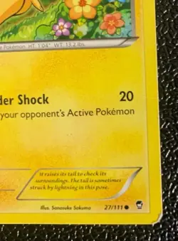 Pikachu 27/111 & Raichu 28/111 Furious Fists Common/Uncommon Non-Holo - Image 2