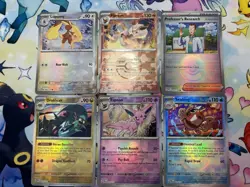 Pokemon Prismatic Evolutions Pokeball Holo Lot Of 6 w/ Espeon Flareon-Pack Fresh - Image 1