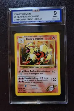 #1/132 Blaine's Arcanine Gym Challenge-Holo 2000 Pokemon - Image 1