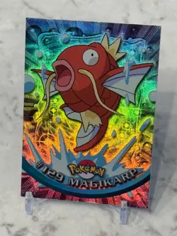 Topps Pokemon TV Animation Series 3 Rainbow Foil Holo #129 Magikarp - Image 1