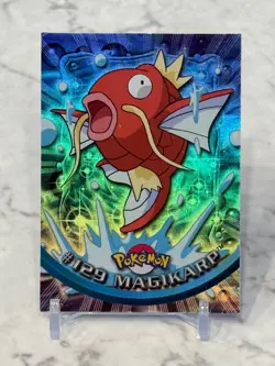 Topps Pokemon TV Animation Series 3 Rainbow Foil Holo #129 Magikarp - Image 2