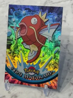 Topps Pokemon TV Animation Series 3 Rainbow Foil Holo #129 Magikarp - Image 4
