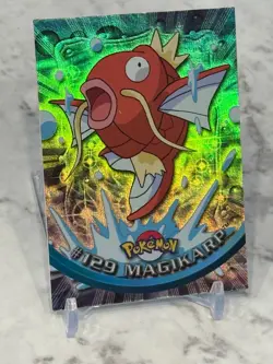 Topps Pokemon TV Animation Series 3 Rainbow Foil Holo #129 Magikarp - Image 5