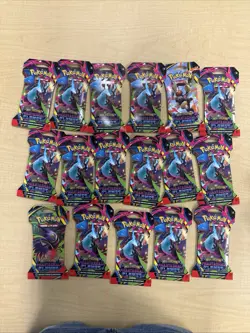 Pokemon TCG Mega Evolution Phantasmal Flames Sleeved Packs Lot of 17 SEALED - Image 1