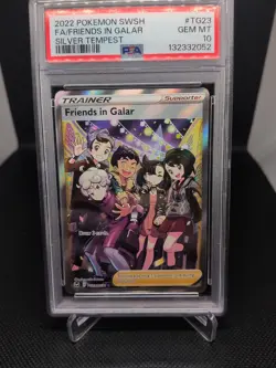 Pokemon TCG Silver Tempest Friends in Galar Trainer Gallery Ultra Rare PSA 10 - Image 1
