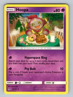 Hoopa 54/131 Uncommon SM - Forbidden Light NM - LP Pokemon TCG - Image 1