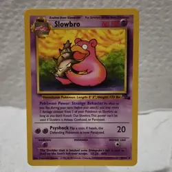 Pokemon Slowbro Fossil 43/62 Uncommon 60 HP Regular Stage 1 English - Image 1