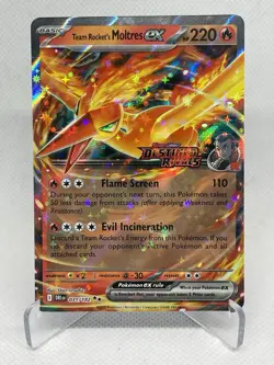 Pokemon TCG Team Rocket's Moltres ex Destined Rivals Stamped UPC Promo Set - Image 1