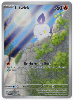 Litwick 101/086 (NM) - SV White Flare - Illustration Rare Pokemon TCG - Image 1