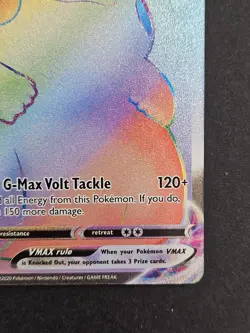 Pokemon TCG Pikachu Vmax Rainbow Rare 188/185 Vivid Voltage Secret Rare - Image 4