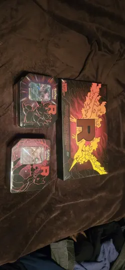 Pokemon TCG: Team Rocket's Moltres ex Ultra Premium Collection + 2 Rocket Tins - Image 1