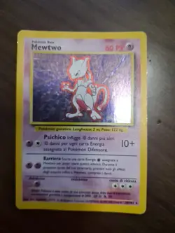 Carta Pokemon Mewtwo 10/102 HOLO ITA Prima Edizione 1999-2000 Set base - Image 1