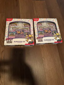 Pokemon Alakazam ex 151 Collection Box (Set of 2) NEW FACTORY SEALED - Image 1
