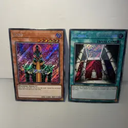 Jinzo SBCB-EN147 & Valhalla, Hall of the Fallen EN141 SECRET Rare 1st Ed Yugioh - Image 1