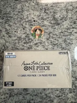 One Piece TCG EB-02 English Anime 25th Collection Booster Box, New Sealed EB02 - Image 2