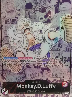 Carte one piece Monkey D Luffy custom ST10-002 L - One piece Eng cartes Proxy - Image 1