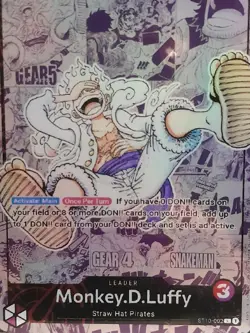 Carte one piece Monkey D Luffy custom ST10-002 L - One piece Eng cartes Proxy - Image 3