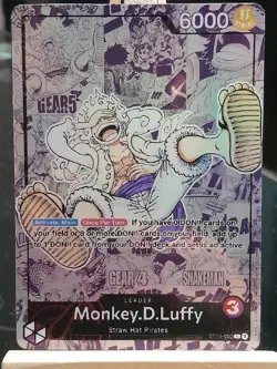 Carte one piece Monkey D Luffy custom ST10-002 L - One piece Eng cartes Proxy - Image 5