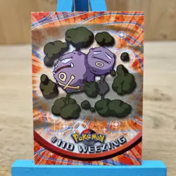 Weezing #110 Topps Series 2 Blue Back Card Non Holo - Image 1