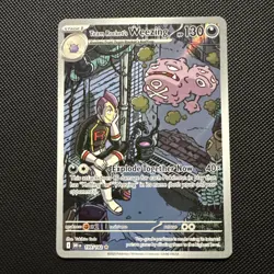 Pokemon TCG Team Rocket's Weezing Destined Rivals Illustration Rare Card 199/182 - Image 1