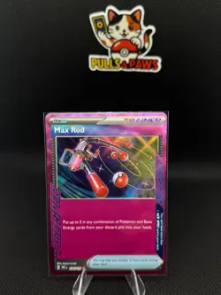 Pokemon TCG Max Rod Prismatic Evolutions Holo Card 116/131 ACE SPEC - Image 1
