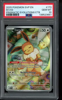 PSA 10 - 2025 Eevee 173 Sv: Scarlet & Violet Promo Cards Holo Pokemon - Image 1