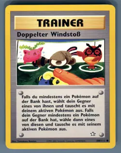 Doppelter Windstob German Double Gust 100/111 Regular Pokemon Neo Genesis Card - Image 1