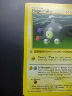 Pokemon Card - 1st Edition Shadowless Base Set - Magnemite 53/102 Near Mint - Image 2
