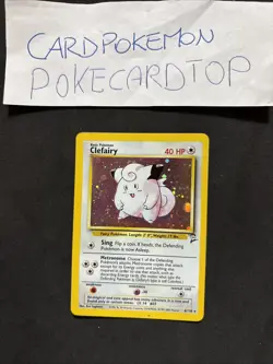Pokemon Card Clefairy 6/130 -Set Base-Eng- Holo-Mint! - Image 1