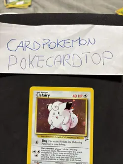 Pokemon Card Clefairy 6/130 -Set Base-Eng- Holo-Mint! - Image 2