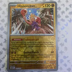 Pokemon Card Hitmonchan Scarlet & Violet 151 Reverse Holo 107/165 Near Mint - Image 1
