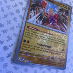 Pokemon Card Hitmonchan Scarlet & Violet 151 Reverse Holo 107/165 Near Mint - Image 2