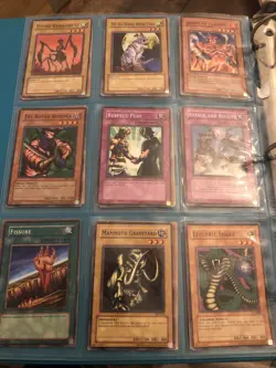 Rare 1996 Yugioh Card Lot 292 Total Unsorted/Binder Collection And Game Board - Image 2