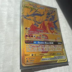 Pokemon 2021 Reshiram & Charizard GX SM247 Black Star Promo Tag Team Holo Card - Image 4