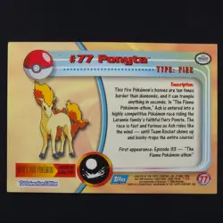 Ponyta 77 Foil - Topps Series - Pokemon Card - Image 2