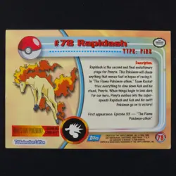 Rapidash 78 Foil - Topps Series - Pokemon Card - Image 2