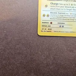 Lt. Surge's Electabuzz 27/132 Pokemon Gym Heroes Regular Rare Card - MP - Image 4