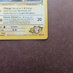 Lt. Surge's Electabuzz 27/132 Pokemon Gym Heroes Regular Rare Card - MP - Image 5
