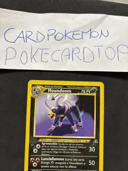 Pokemon Card Houndoom 23/75-Neo Discovery-Ita-No Holo-Exc! - Image 2