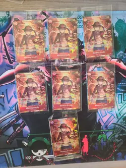 7x Monkey D. Luffy Treasure Booster Sealed One Piece Card Game English Lot - Image 1