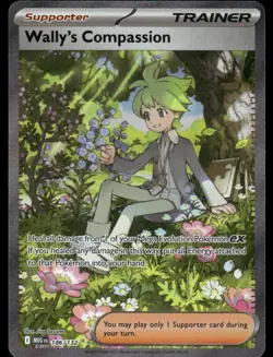 Pokemon Cards Wally's Compassion 186/132 Mega Evolution NM - Image 1