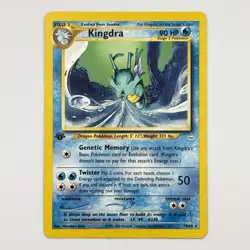 Kingdra Rare Neo Revelation 1st Edition 19/64 Pokemon Card LP - Image 1