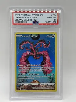 Galarian Moltres SWSH284 PSA 10 SWSH Sword & Shield Promo Cards Holo Pokemon 284 - Image 1