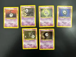 Neo Destiny / Discovery Unown TCG Pokemon Card Lot LP - 6 Cards - Image 1