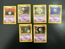 Neo Destiny / Discovery Unown TCG Pokemon Card Lot LP - 6 Cards - Image 3