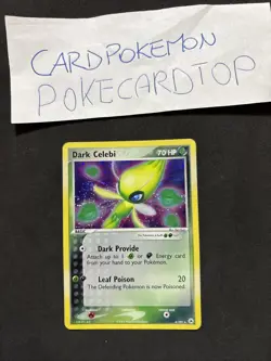 Pokemon Card Dark Celebi 4/101-Ex Leggende Nascoste -swirl-eng-mint! - Image 1