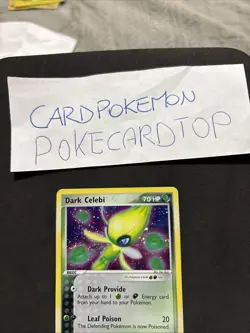 Pokemon Card Dark Celebi 4/101-Ex Leggende Nascoste -swirl-eng-mint! - Image 2