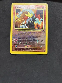 Pokemon Card Entei 34-promo-Eng-Holo Reverse-Swirl-Good! - Image 3