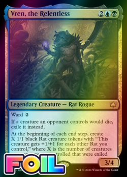 x1 Vren, the Relentless BLB Bloomburrow MTG 239 FOIL RARE M/NM 1x - Image 1