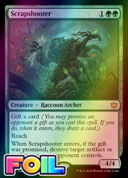 x1 Scrapshooter BLB Bloomburrow MTG 191 FOIL RARE M/NM 1x - Image 1
